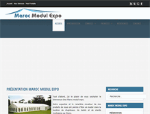 Tablet Screenshot of marocmodulexpo.com